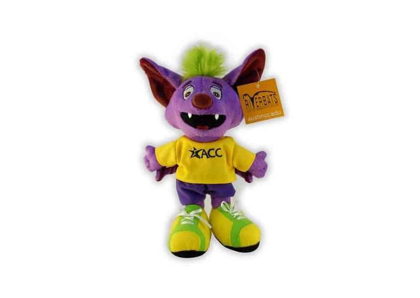 ACC Riverbat plush purple bat with tshirt