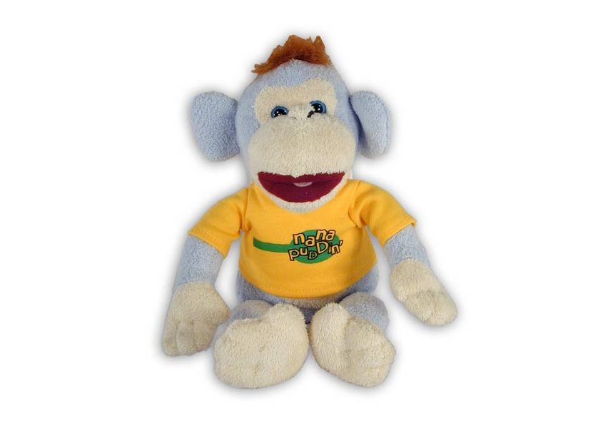Baby Mikee plush purple monkey with tshirt