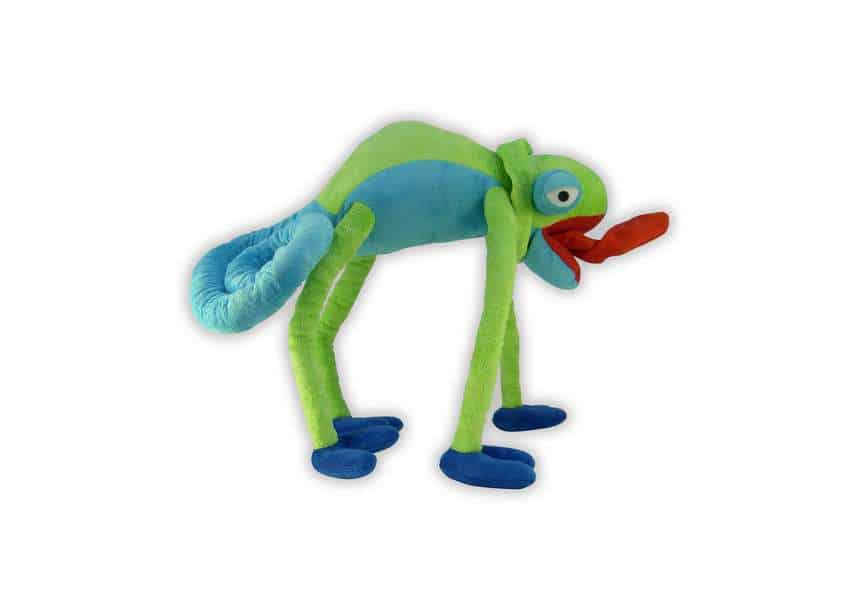 Bendable Lizard blue and green chameleon plush