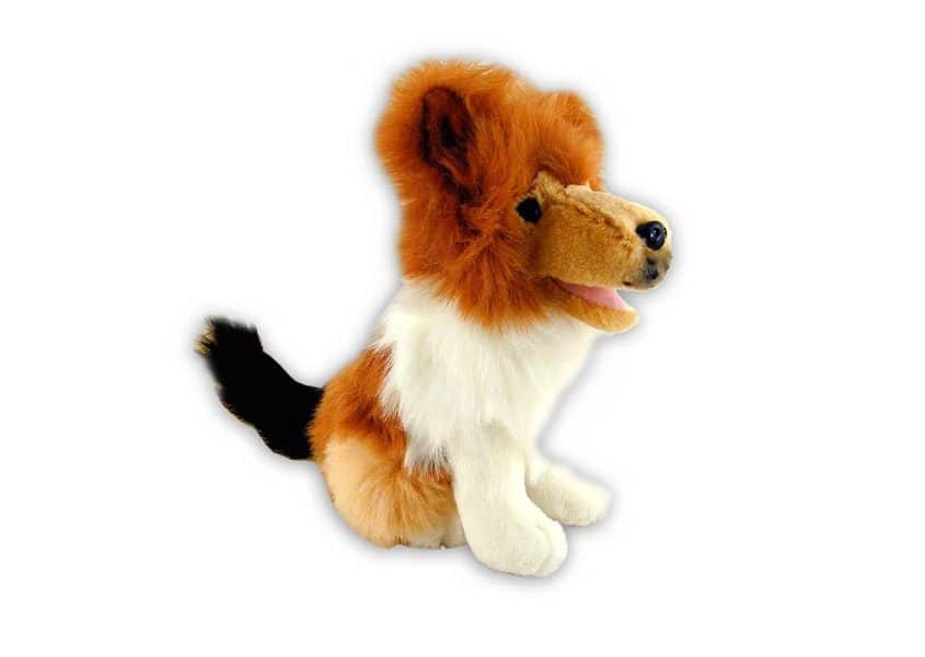 Buckley brown and white sheltie plush