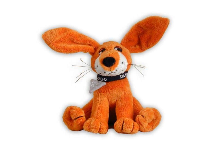orange dango plush dingo with long ears