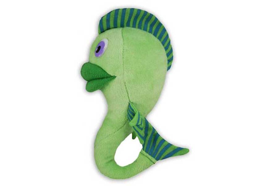green felix fish plush
