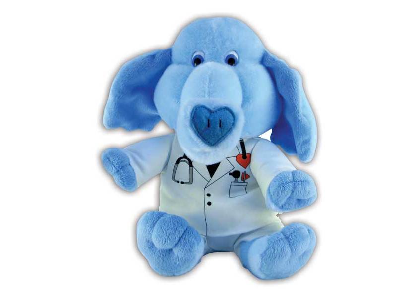 Get Well Doc blue elephant plush