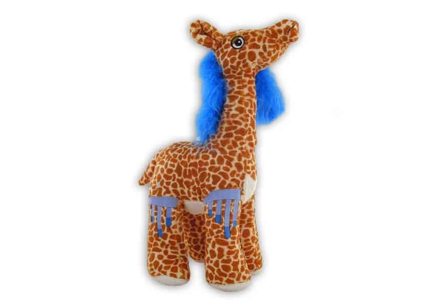 Gracie giraffe with blue mane