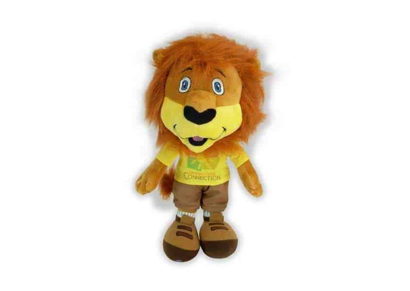 Lionheart plush lion with tshirt and pants