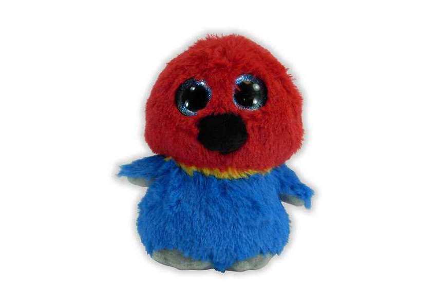 Noosa plush blue and red bird