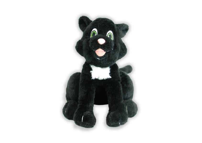 Skooter black cat plush