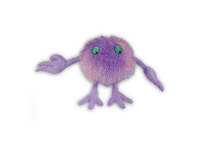 fuzzy purple tickle monster plush