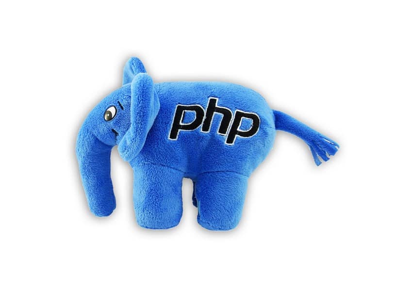 ElePHPant blue plush elephant