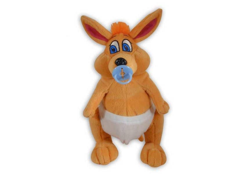 Zackaroo baby kangaroo plush toy