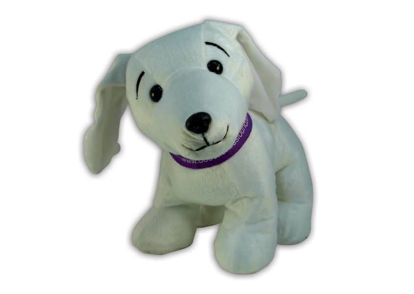 Boostdog plush white dog
