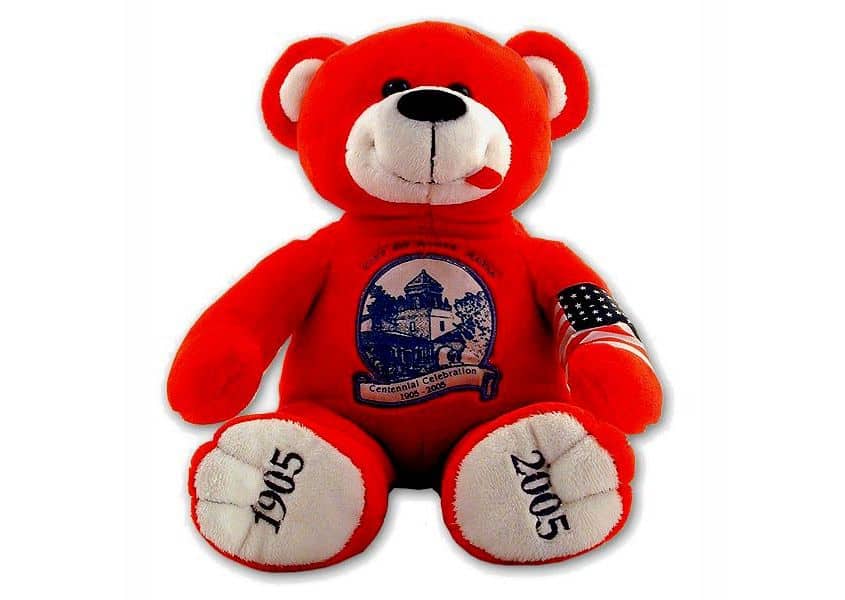 Centenial Bear plush red teddy bear