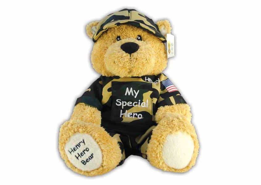 Janetbear military stuffed bear