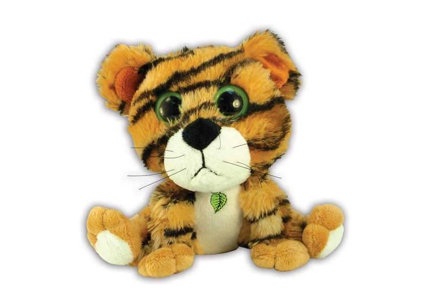 Jungle Ark tiger plush with large green eyes