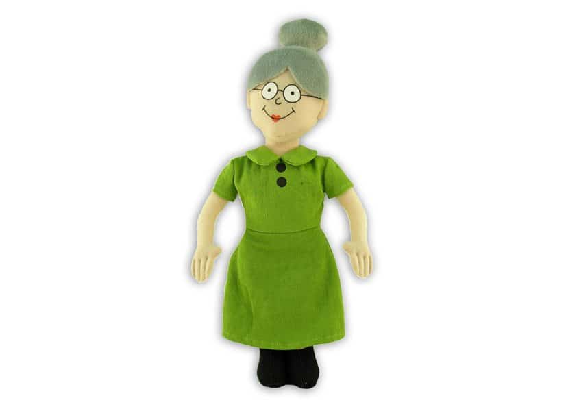Miss Pistachio old lady plush doll
