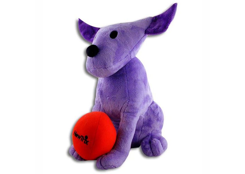 Newtrix Dog plush purple dog with ball
