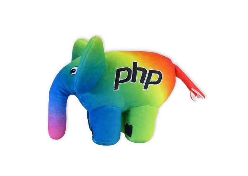 Diversity ElePHPant rainbow plush toy