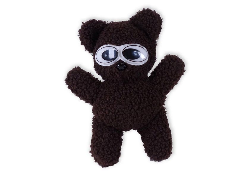 Huggle Bear black plush teddy