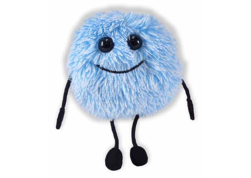 ABCYA fuzzy blue creature plush
