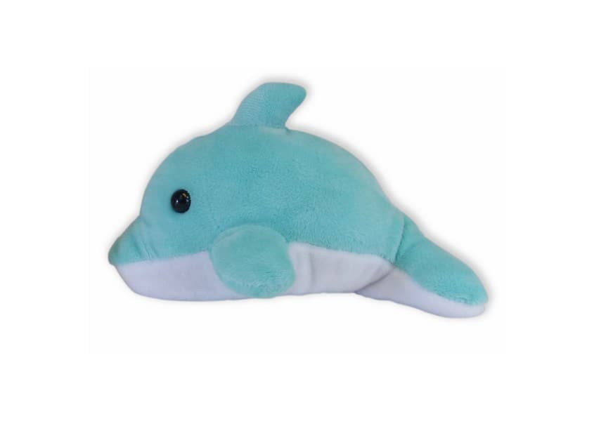 belly buddies blue dolphin plush