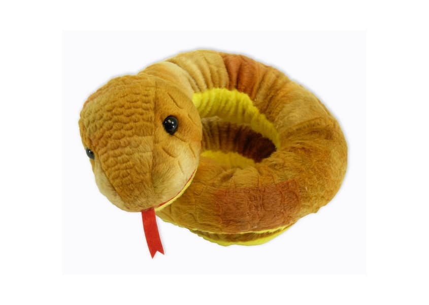 Boa yellow snake plush