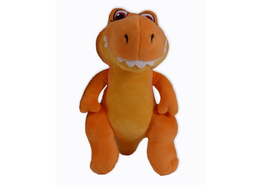 Radley orange trex dinosaur plush